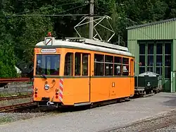 Motorwagen 406 uit Freiburg wordt regelmatig als werkwagen ingezet.
