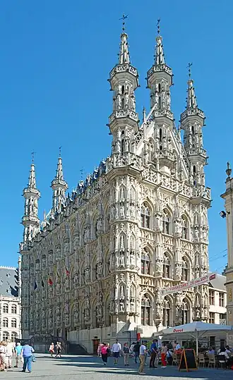 Het stadhuis van Leuven