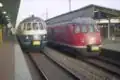 Twee 430'ers naast elkaar in 1982 te Essen Hbf