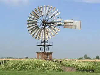De windmotor van Stroobos in 2007
