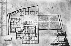 Plattegrond door architect Hermans, ca. 1805