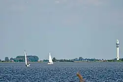 Het meer met de Toren van Spannenburg