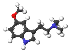 Molecuulmodel van 5-MeO-DMT