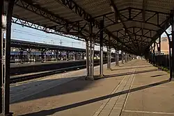 Station Roosendaal, Perron 1; 16 maart 2014.