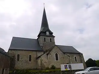 De kerk van Saint-Laurent-des-Mortiers
