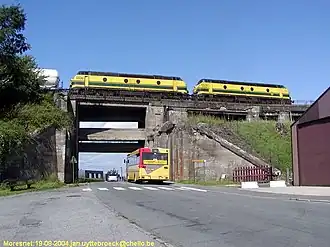 Meerlaagse brug Station Buschhausen