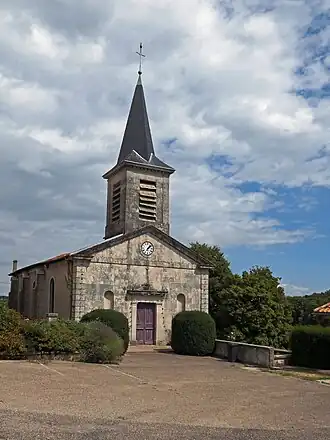 De kerk van Courcelles-en-Barrois