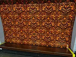 Het tegelwerk langs de Victoria Line.