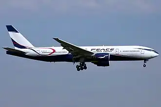 Een Boeing 777-200ER van Air Peace