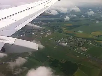 Tillé vanuit de lucht