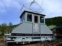 Lok 601 uit Wuppertal is opgesteld als monument.