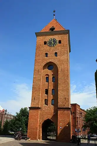 De Marktpoort, vanuit de stadskant in Elbląg