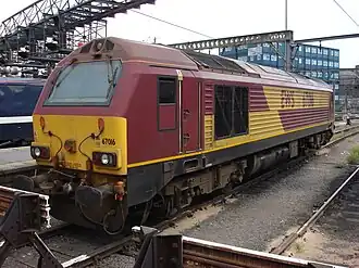 De 67016 in Londen Kings Cross