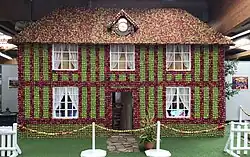 Huis van appels voor de Foire de la Pomme