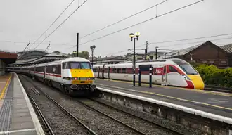 Treinen van LNER op station York