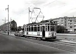 Haagse trammotorwagen uit 1929.