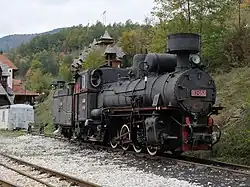 Jung-locomotief in Servië