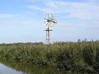 De windmotor van Oldeberkoop in 2007