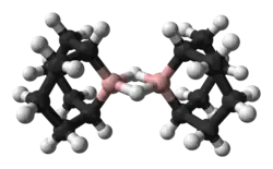 Molecuulmodel van 9-borabicyclo[3.3.1]nonaan