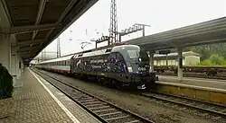 Reclameloc 1116 126 met IC naar Wenen in Kufstein