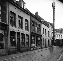 Telefoonmast bij Oude Tweebergenpoort, 1920