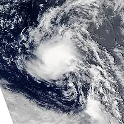 Foto of weerkaart van orkaan