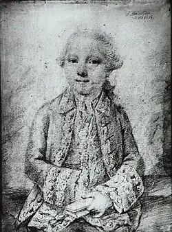 Anne Willem Carel baron van Nagell op 9-jarige leeftijd