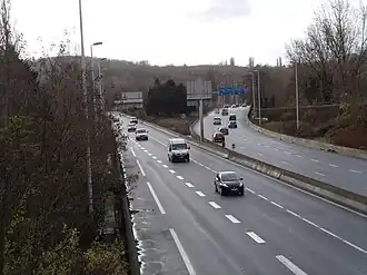 De A115 bij Sannois