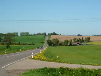 De A12 ten zuiden van Tauragė