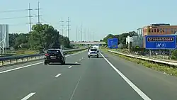 Rijksweg 15 als A18 ter hoogte van Doetinchem richting Wehl