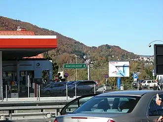 Het tankstation Roncobilaccio Ovest in 2007