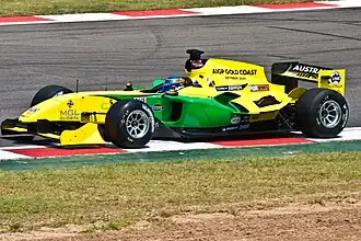 John Martin in actie, Kyalami, 2009.