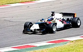 Michael Ammermüller in actie, Kyalami, 2009.