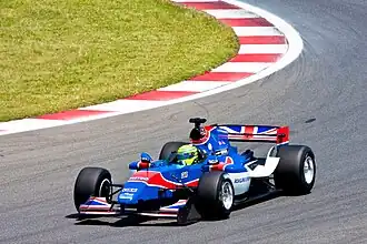 Danny Watts in de bolide van team UK