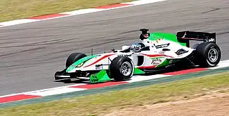 Salvador Durán in actie, Kyalami, 2009.