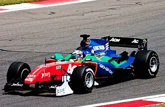 Adrian Zaugg in actie, Kyalami, 2009