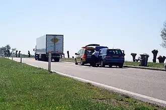 Hulp bij pech op verzorgingsplaats Oldenaller.