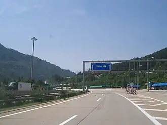 A2 nabij de Italiaanse grens