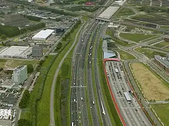 De noordelijke ingang van de landtunnel (juni 2012)