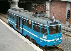 Motorwagen ET 306 te Alvik; 2 oktober 2004.