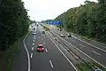 A44 bij Kreuz Aachen voor de ombouw. (2010)