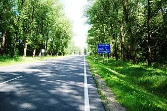 De A6 bij Anykščiai