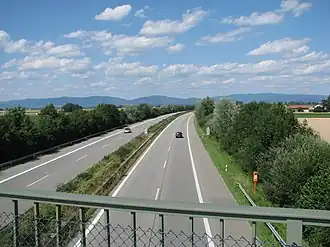 A92 bij Wallersdorf