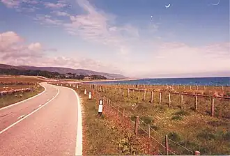 De A9 ten noorden van Brora