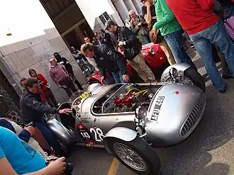 Een 204A Motto Spider bij de Mille Miglia Storica van 2012