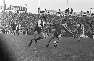 Harald Berg (rechts) en Rinus Israël in 1971