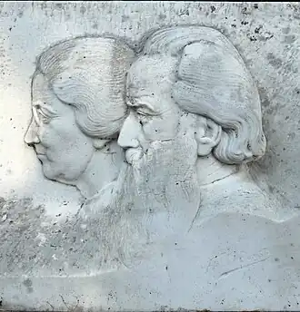 graf Edmond Verstraeten, marmer door Frans Van Ranst, Sombeke.