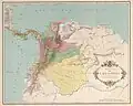 Bisdommen van Colombia in 1890, Santa Marta is rechtboven in het roze