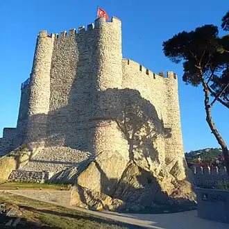 Binnenkasteel op de rots