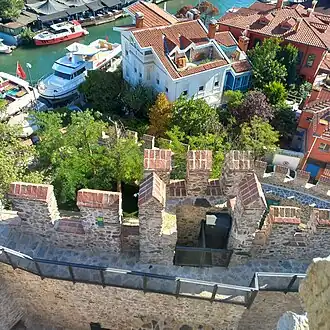Zicht vanuit de hoofdtoren